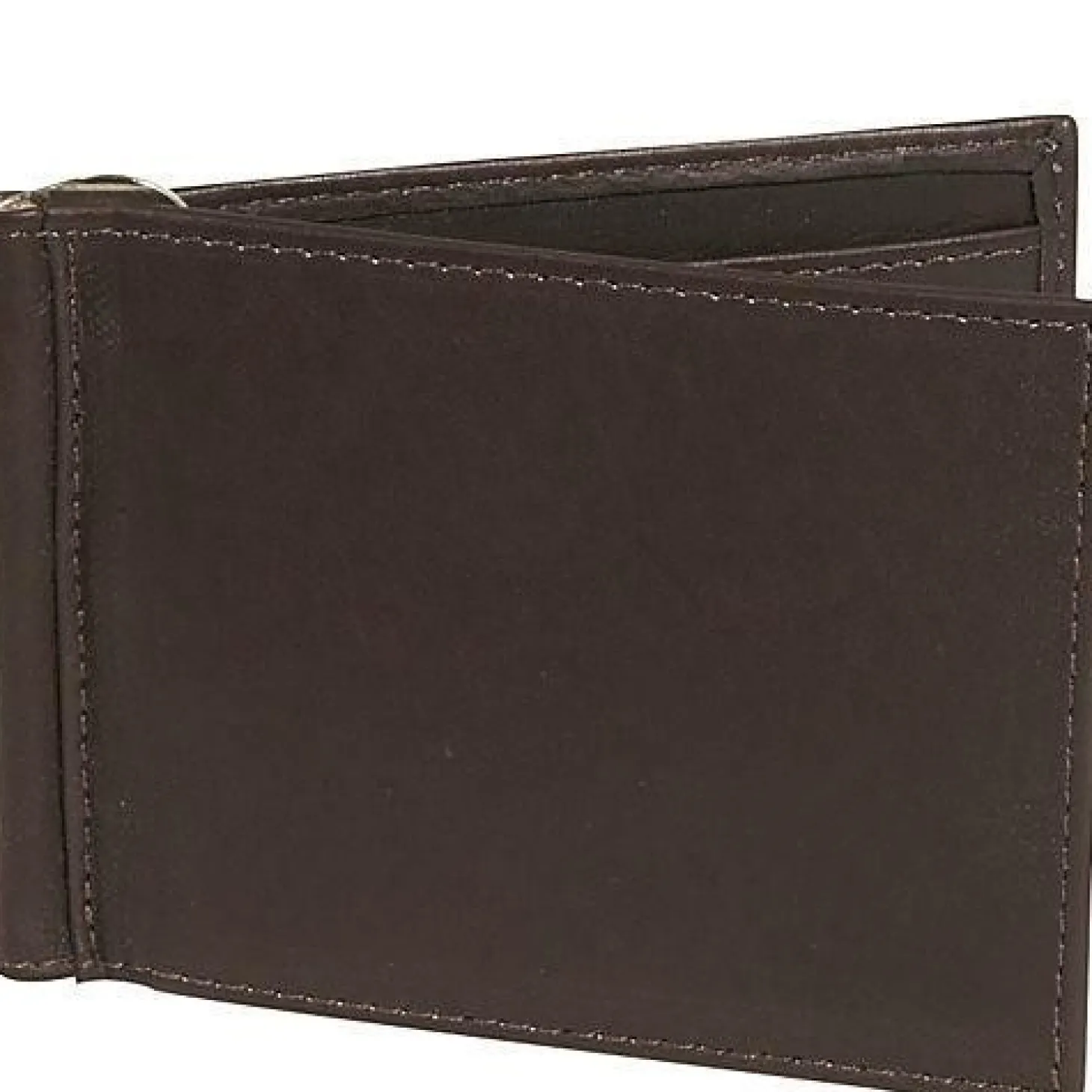 Piel Leather Bi-Fold Money Clip Wallet