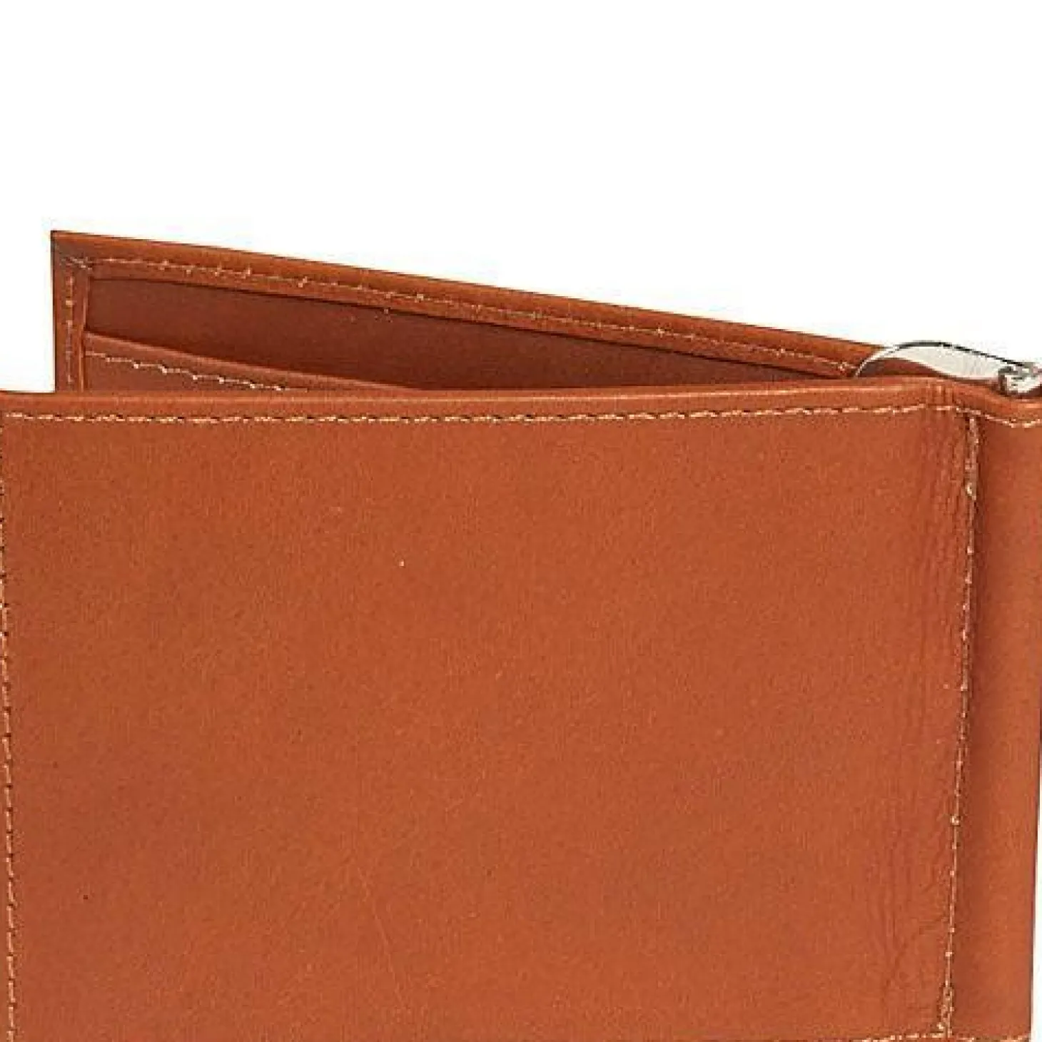 Piel Leather Bi-Fold Money Clip Wallet