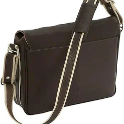 Piel Leather Classic Expandable Messenger Bag