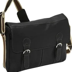 Piel Leather Classic Expandable Messenger Bag