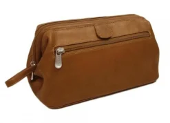 Piel Leather Deluxe Top Frame Traveling Kit