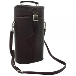 Piel Leather Double Deluxe Wine Carrier