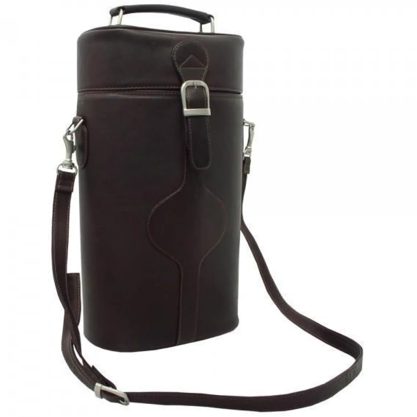 Piel Leather Double Deluxe Wine Carrier