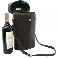 Piel Leather Double Deluxe Wine Carrier