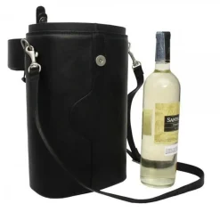 Piel Leather Double Deluxe Wine Carrier