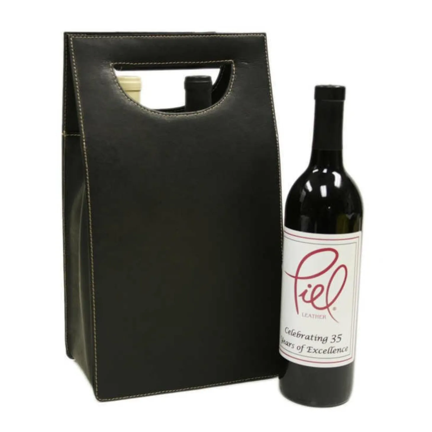 Piel Leather Double Wine Carrier
