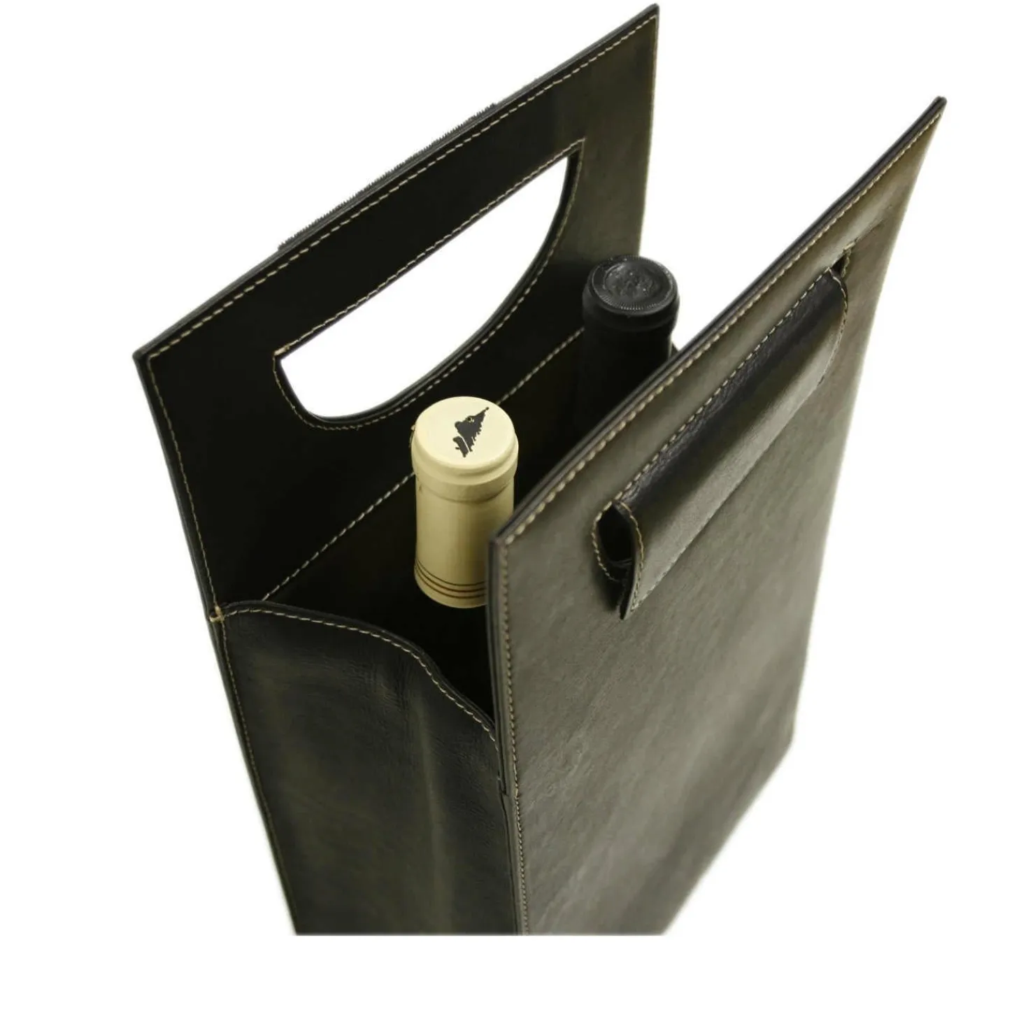 Piel Leather Double Wine Carrier