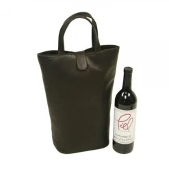 Piel Leather Double Wine Tote