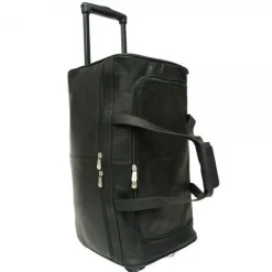 Piel Leather Duffel On Wheels