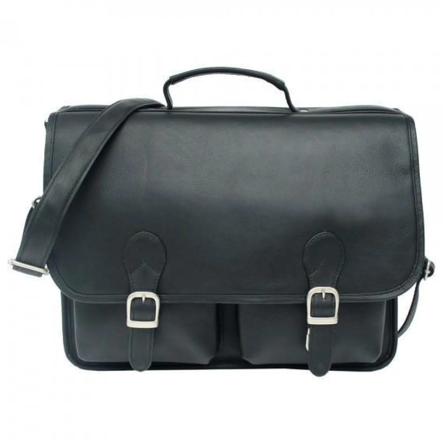 Piel Leather Executive Two Pocket Portfolio