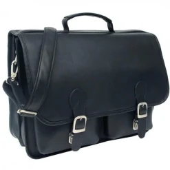 Piel Leather Executive Two Pocket Portfolio