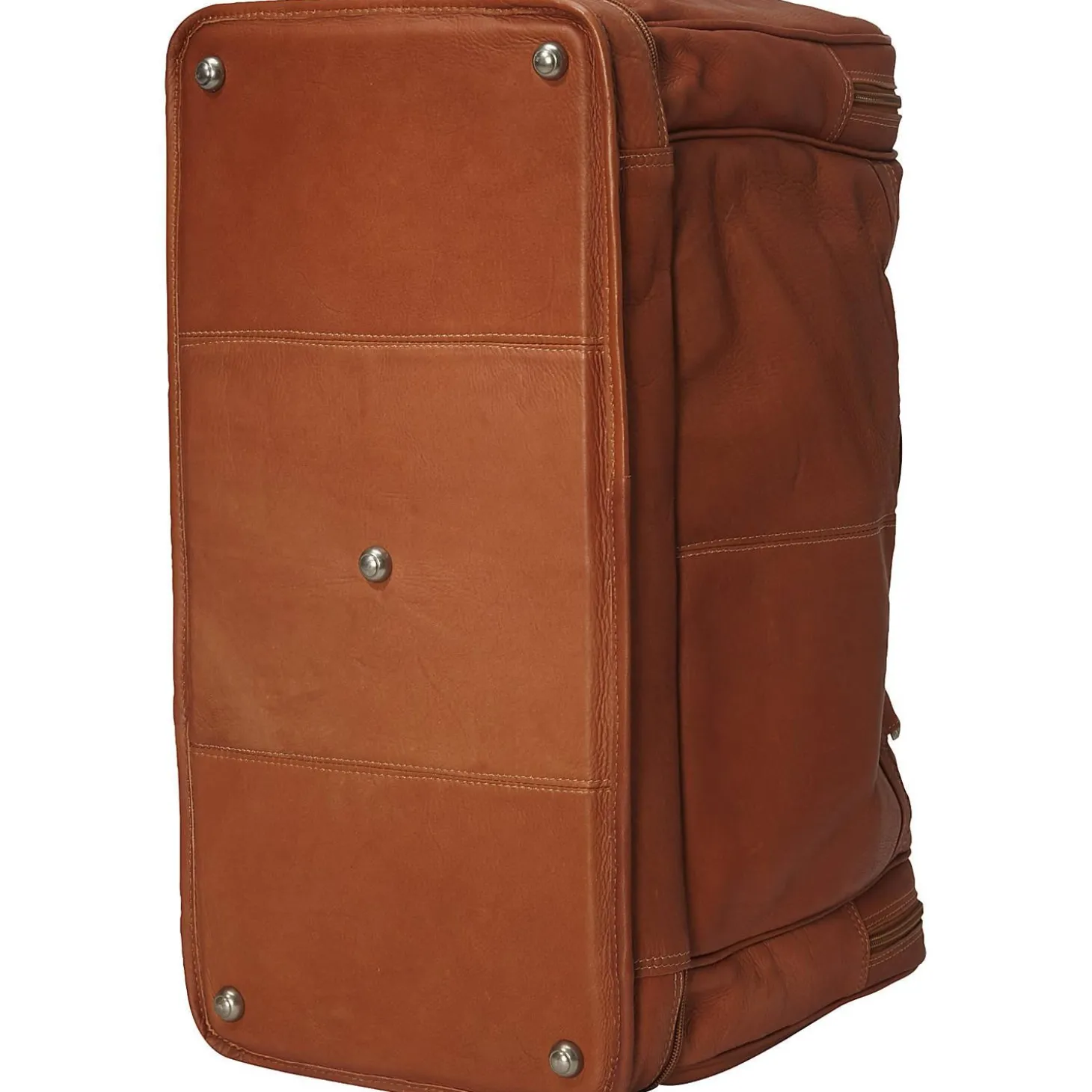 Piel Leather False Bottom Duffel Bag