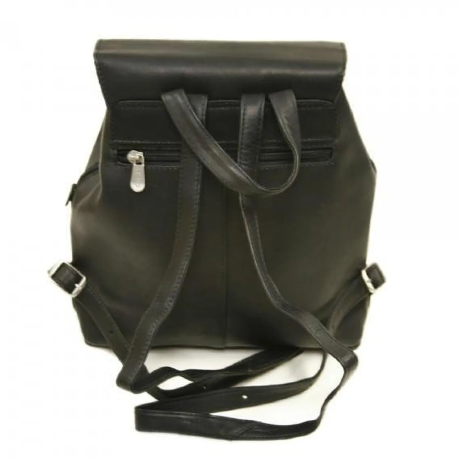 Piel Leather Flap-Over Button Backpack