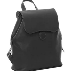 Piel Leather Flap-Over Button Backpack