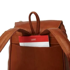 Piel Leather Flap-Over Tablet Backpack