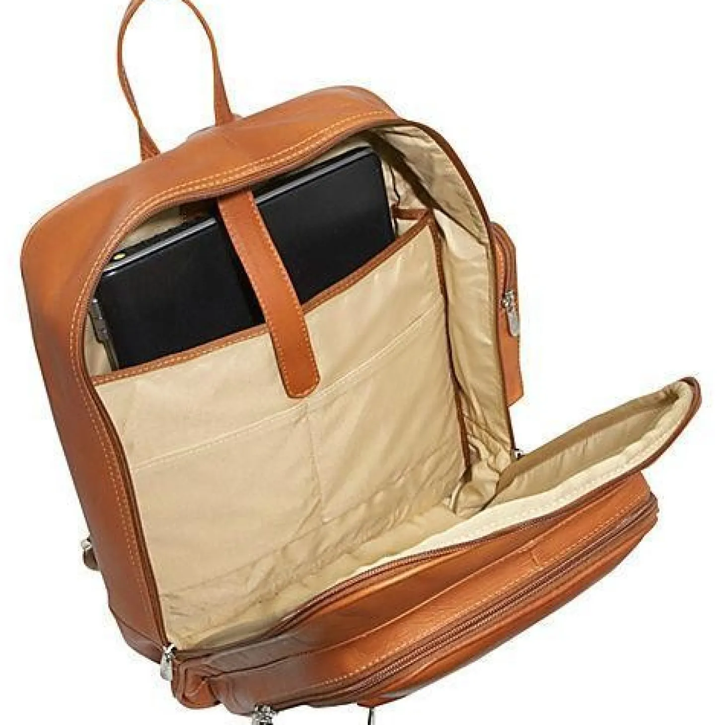 Piel Leather Front Pocket Computer Backpack
