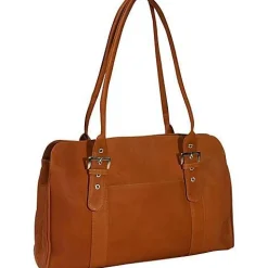 Piel Leather Ladies Buckle Business Tote