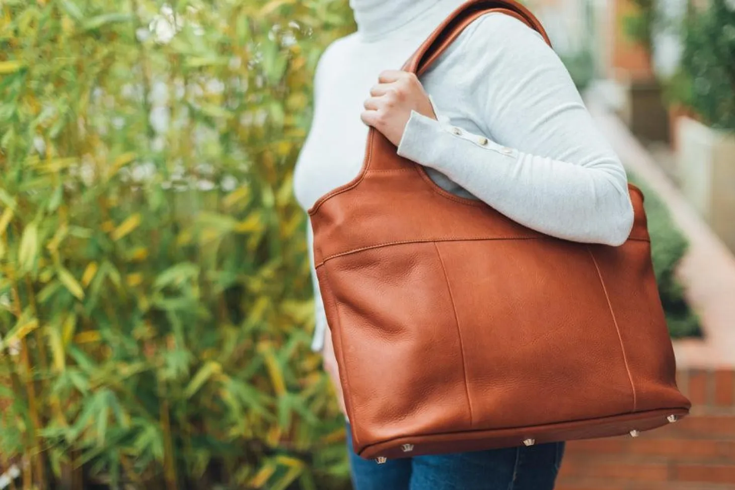 Piel Leather Laptop Hobo