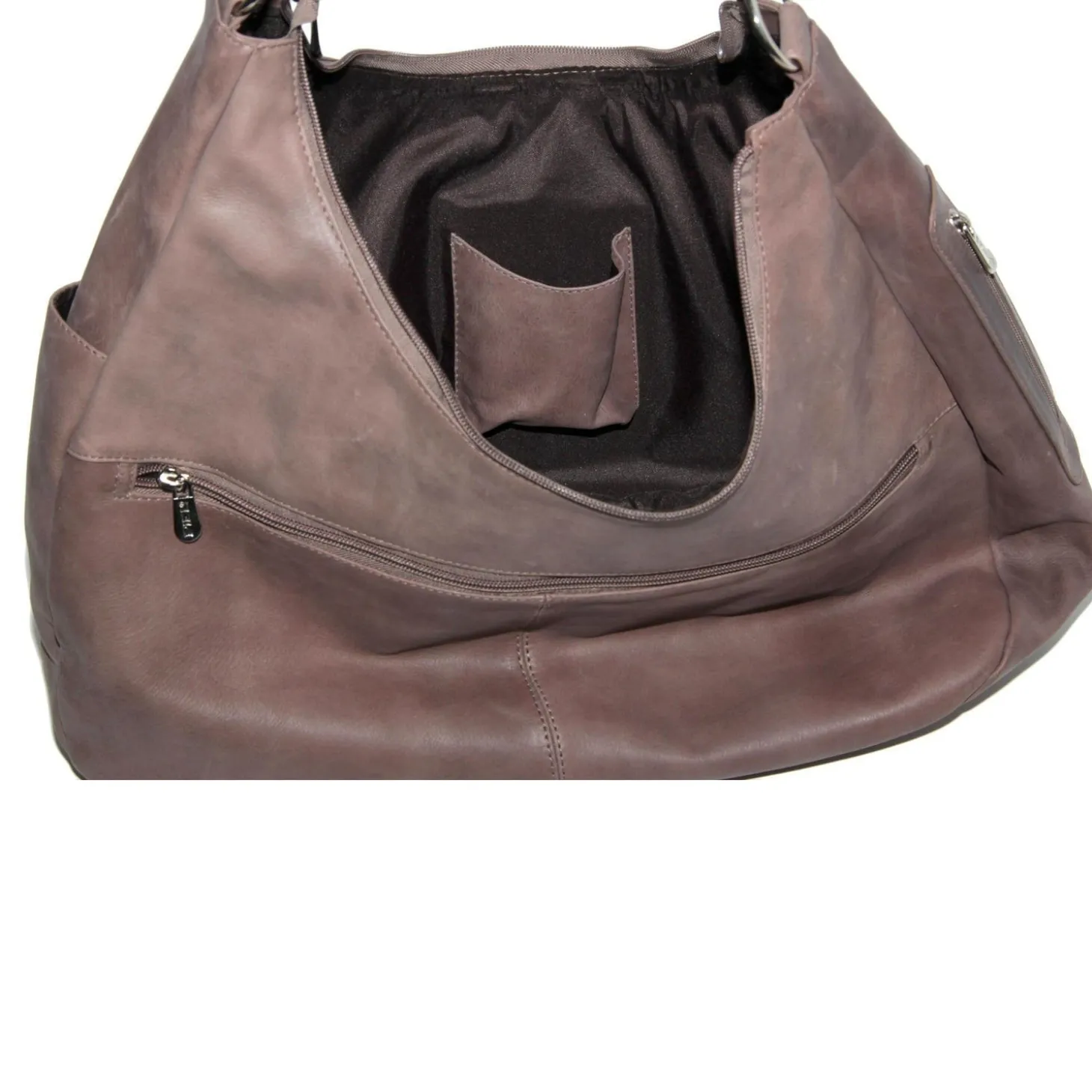Piel Leather Large Crossbody/Hobo Shoulder Bag