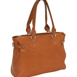 Piel Leather Large Ladies Side Strap Tote