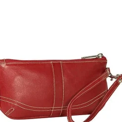Piel Leather Large Ladies Wristlet