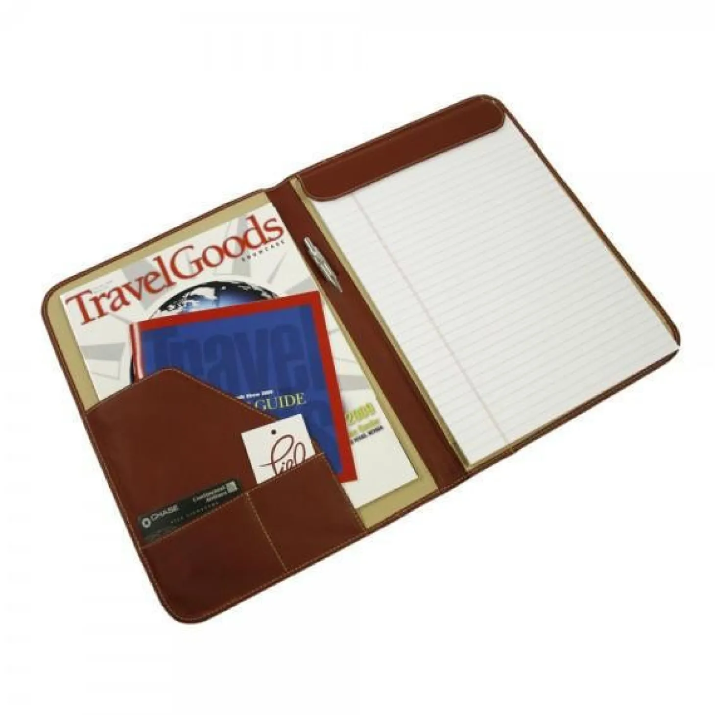 Piel Leather Letter-Size Padfolio