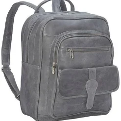 Piel Leather Medium Buckle Flap Backpack