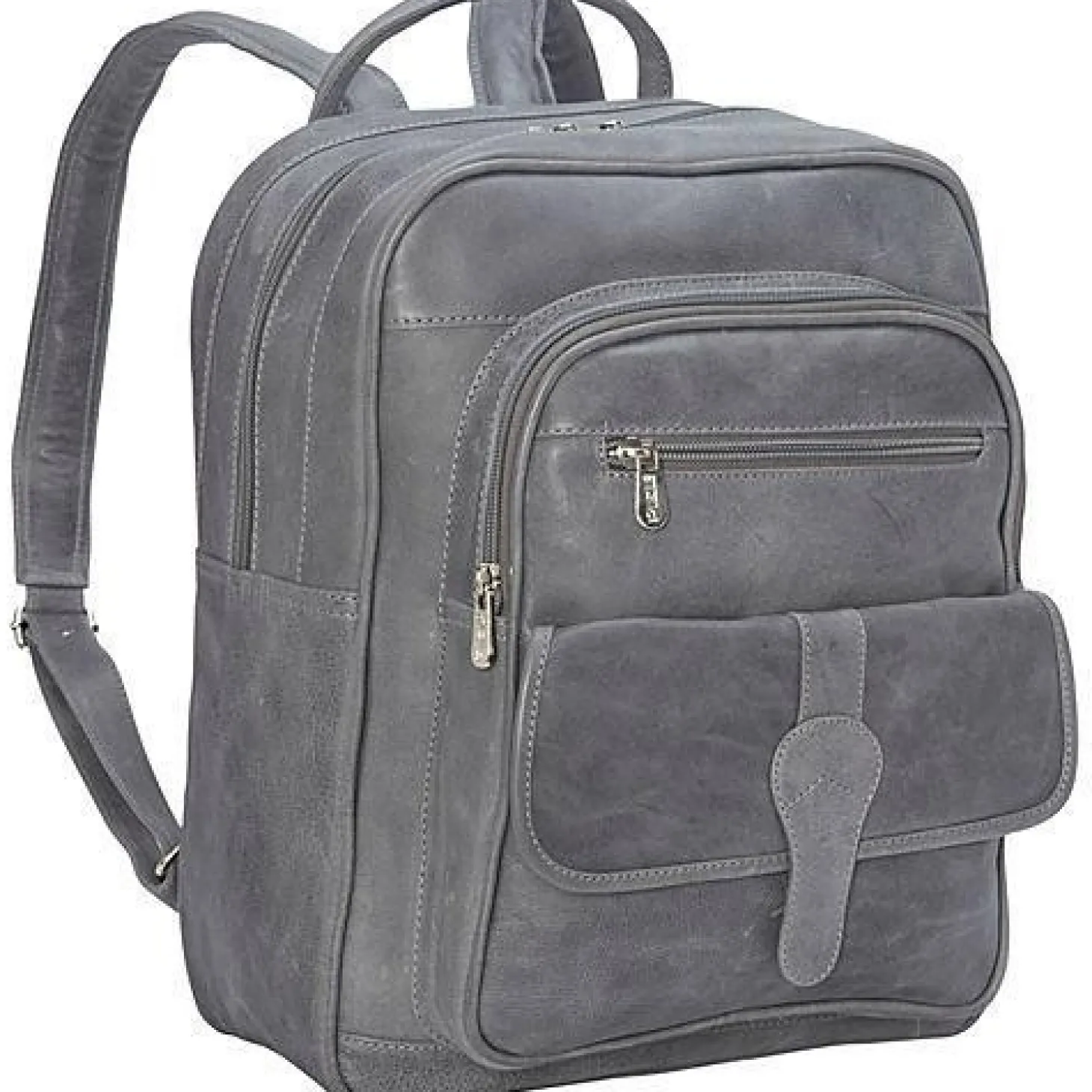 Piel Leather Medium Buckle Flap Backpack