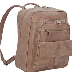 Piel Leather Medium Buckle Flap Backpack
