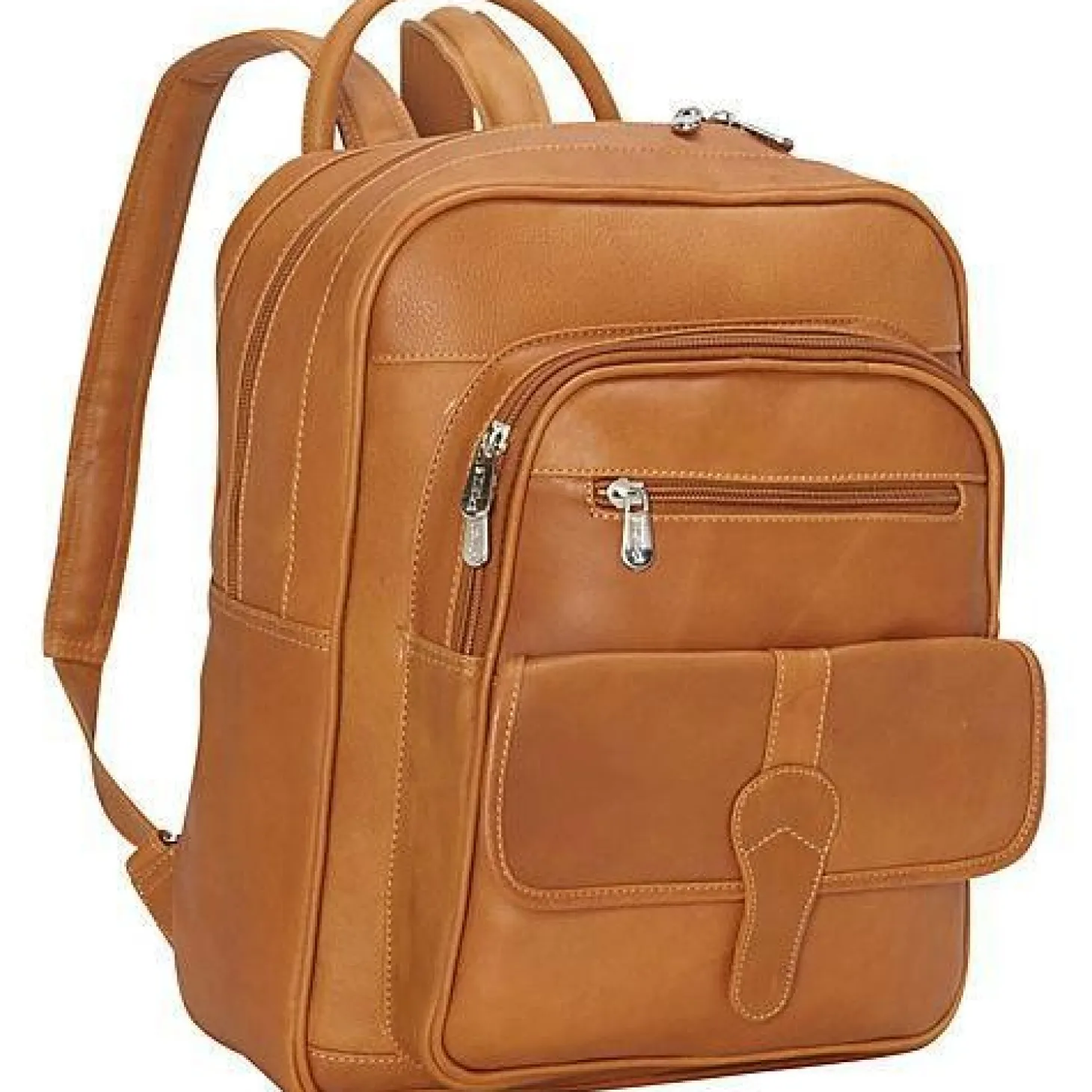 Piel Leather Medium Buckle Flap Backpack