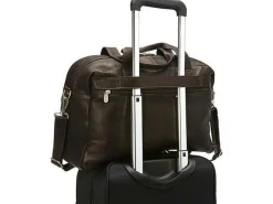Piel Leather Multi-Pocket Carry-On Duffel