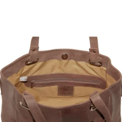 Piel Leather Open Tote Bag