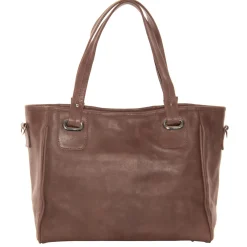 Piel Leather Open Tote Bag