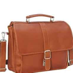 Piel Leather Small Flap-Over Laptop Brief