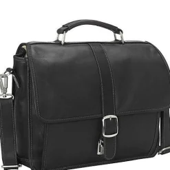 Piel Leather Small Flap-Over Laptop Brief