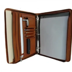 Piel Leather Three-Ring Binder