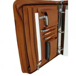 Piel Leather Three-Ring Binder