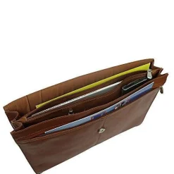 Piel Leather Three-Section Flap Portfolio