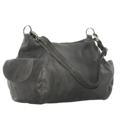 Piel Leather Top-Zip Cross Body Hobo