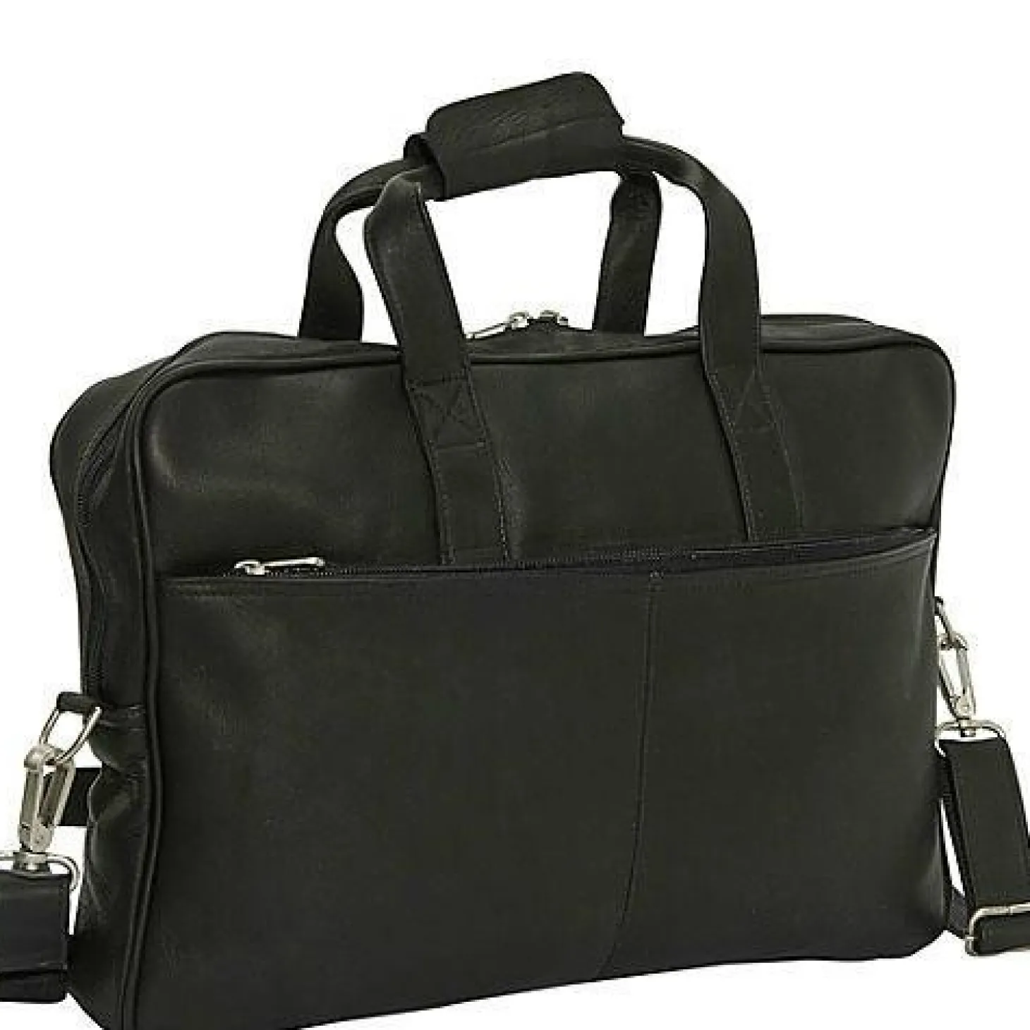 Piel Leather Top-Zip Portfolio