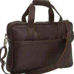 Piel Leather Top-Zip Portfolio