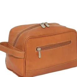 Piel Leather Top Zip Toiletry Kit