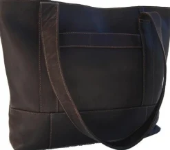 Piel Leather Top-Zip Tote