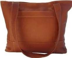 Piel Leather Top-Zip Tote