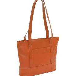 Piel Leather Top-Zip Tote