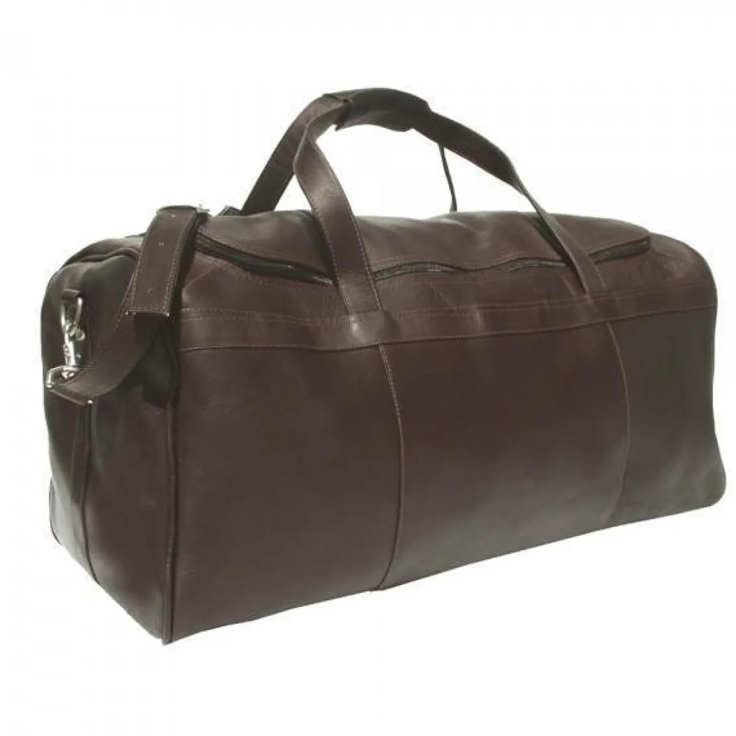 Piel Leather Traveler's Select Large Duffel Bag