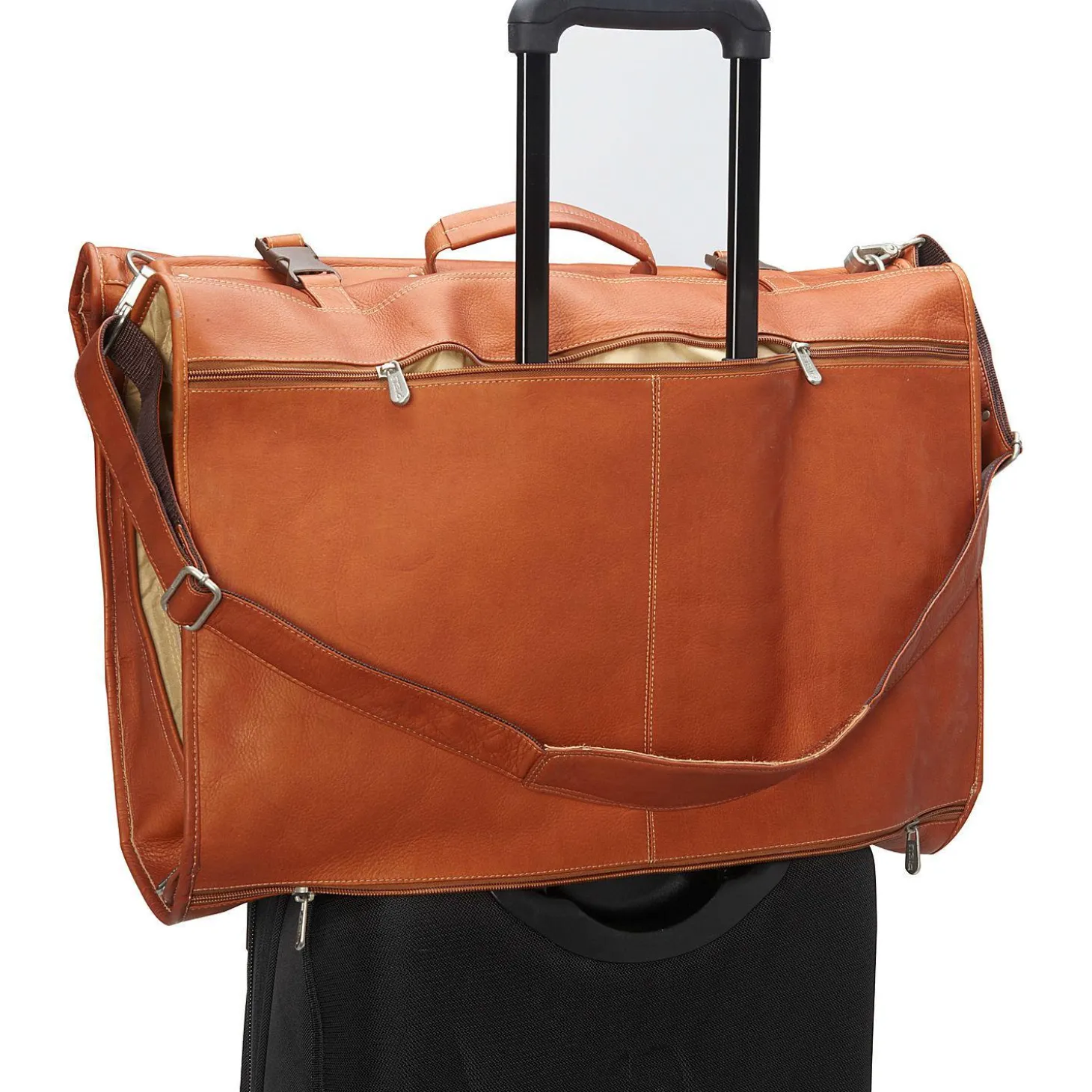 Piel Leather Tri-Fold Garment Bag
