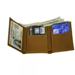 Piel Leather Tri-Fold Wallet