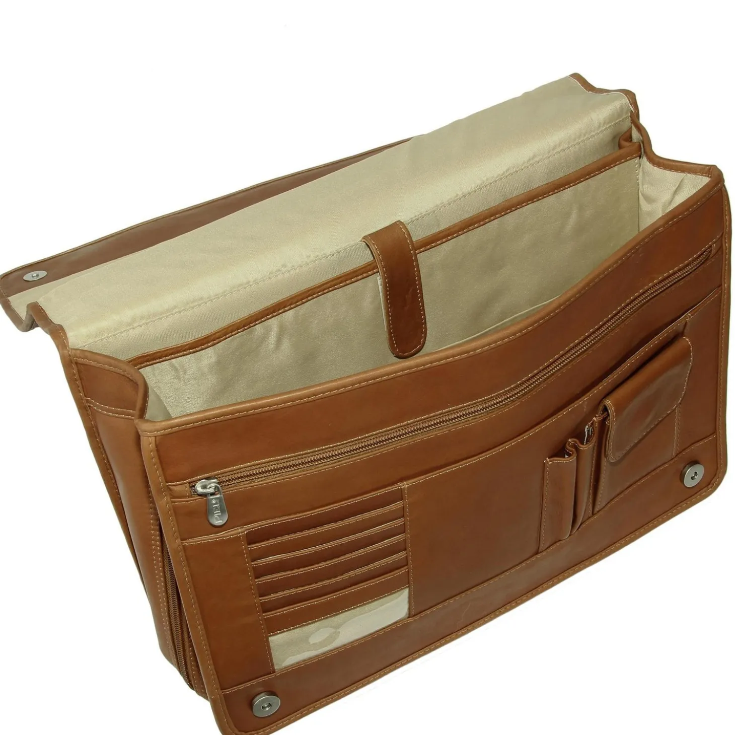 Piel Leather Two-Section Expandable Laptop Portfolio