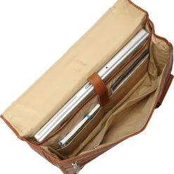 Piel Leather Two-Section Expandable Laptop Portfolio